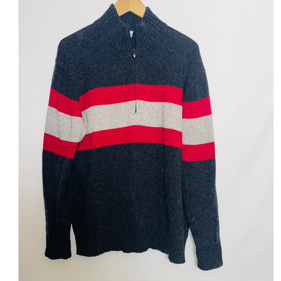 Columbia Quarter Zip Cotton / Wool Blend Sweater -‎ Men's Size L - Picture 1 of 7